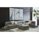 Harmony Danny Dark Grey Modular Armless Chair, Left Shelf